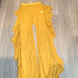 Yellow Swimsuit Cover Pants